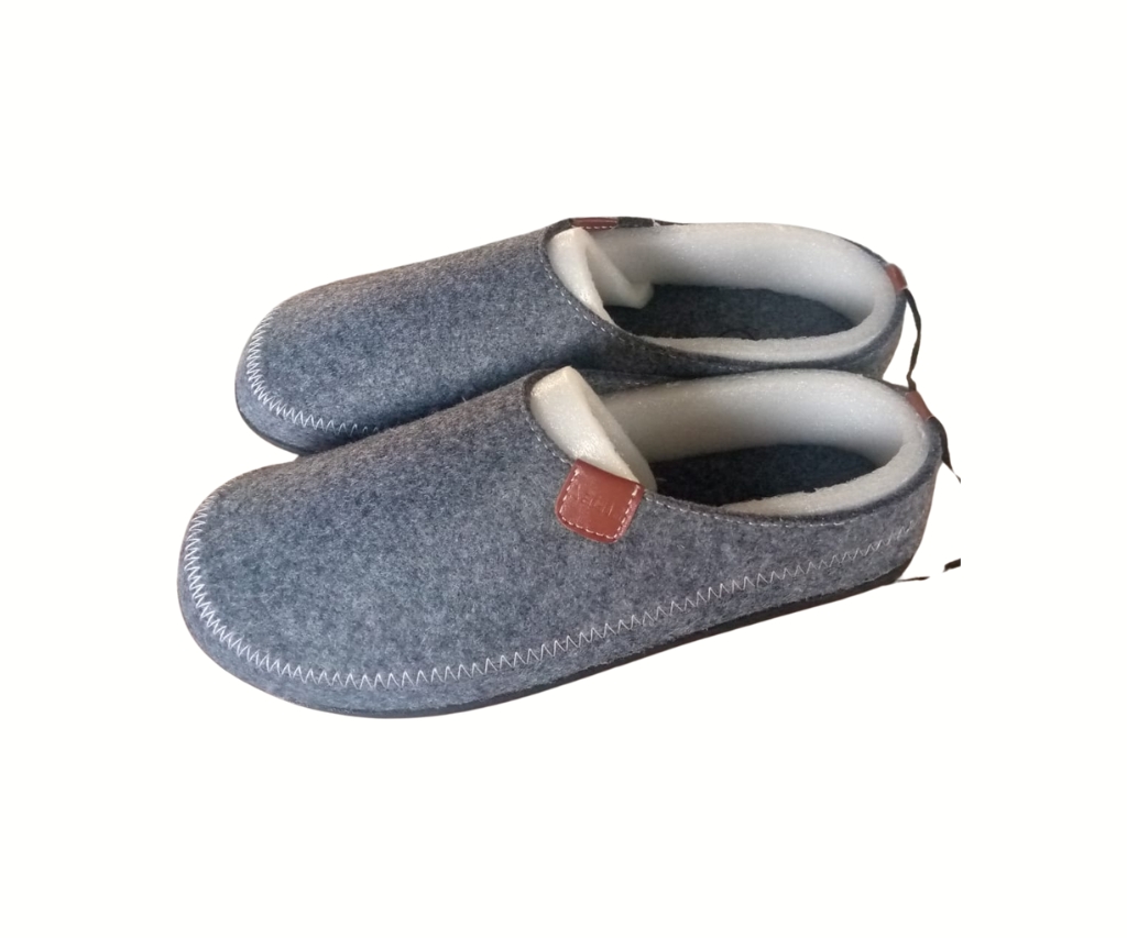Grey Felt Slippers